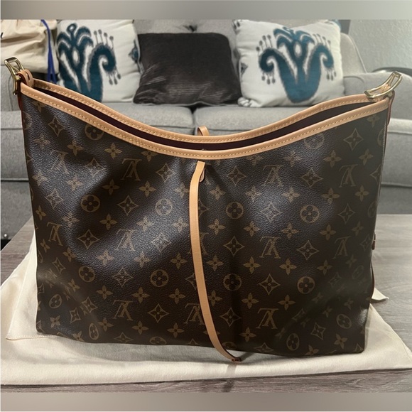 Louis Vuitton Brown Monogram Women's Bag CARRYALL MM - Picture 6 of 16
